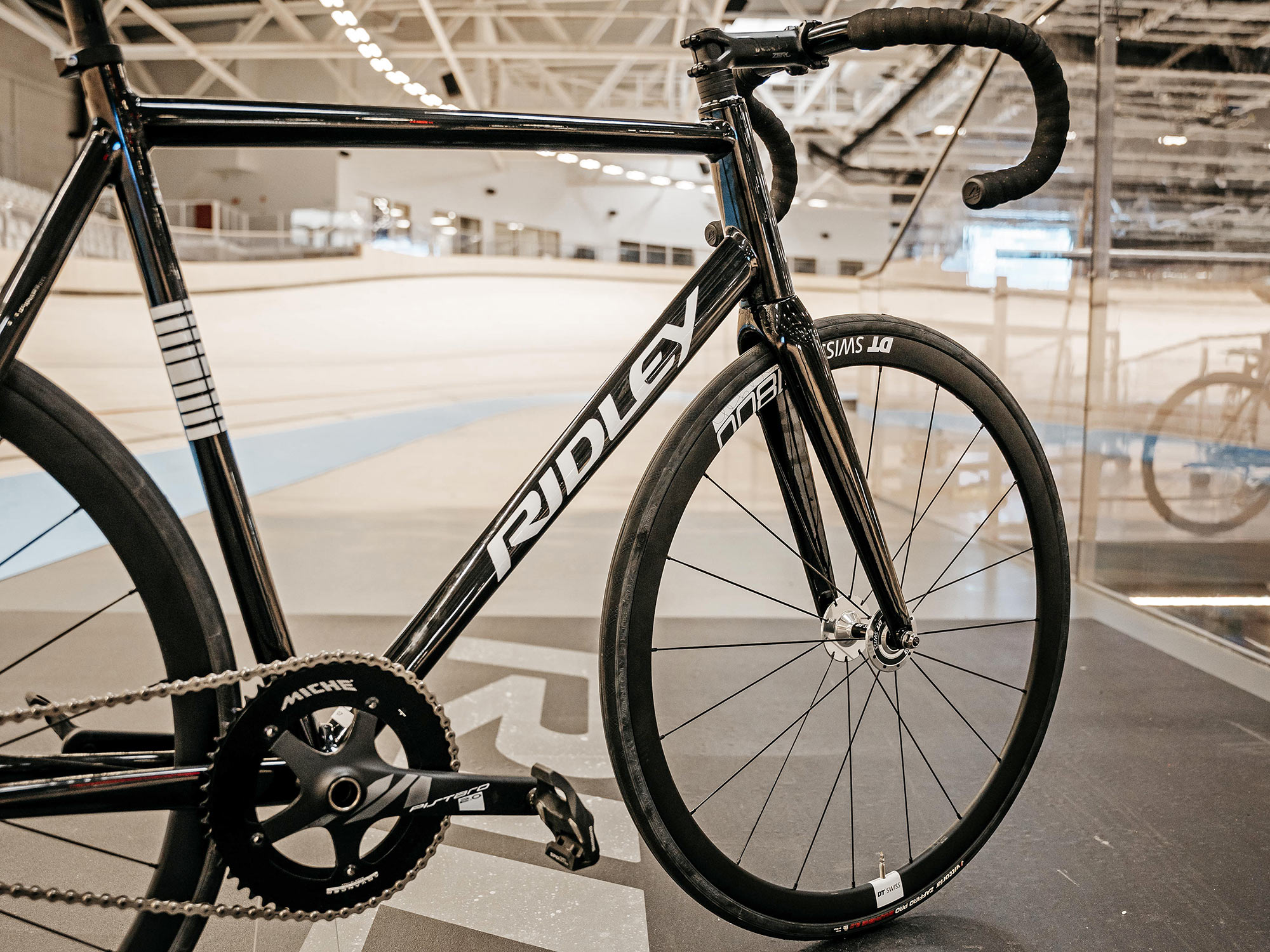 Ridley Arena A affordable aluminum alloy track bike, at Zolder
