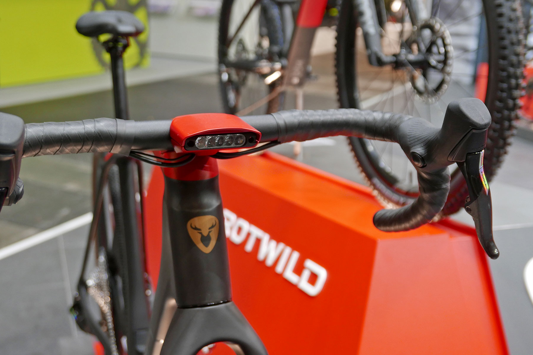 Rotwild R-R275 X gravel ebike, a lightweight TQ-powered fully integrated all-road e-bike, Eurobike preview integrated headlight