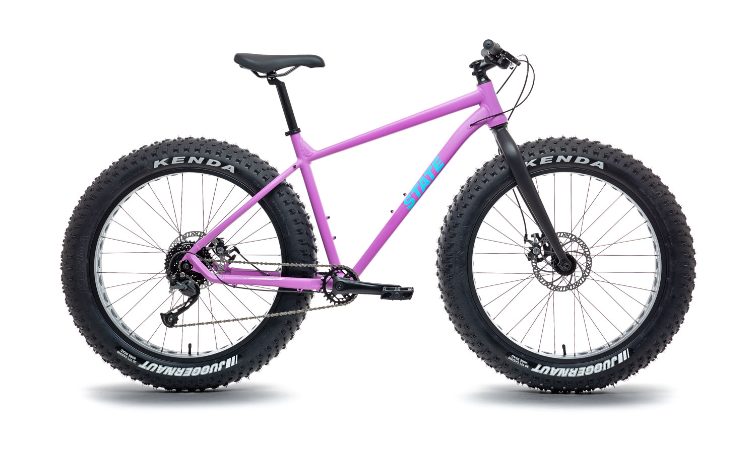 State Bicycle Co. 6061 Trail+ Fat Bike, an affordable alloy budget entry-level aluminum fatbike, Wildberry