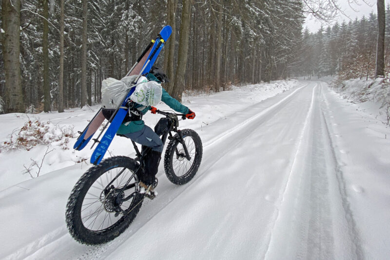 Borealis Crestone fatbike Review: benchmark lightweight carbon fat bike long-term test, bike-to-ski
