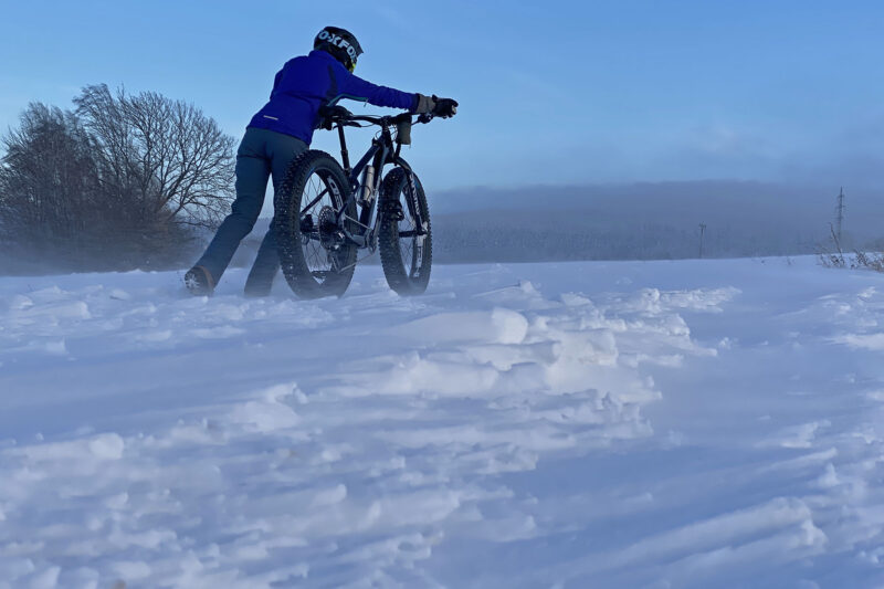 Borealis Crestone fatbike Review: benchmark lightweight carbon fat bike long-term test, windswept