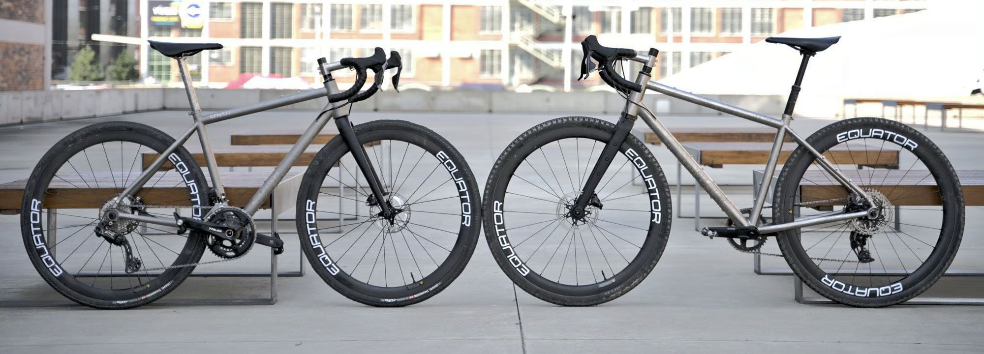 Equator's new affordable consumer-direct titanium gravel bikes, Sensei vs. Yasei