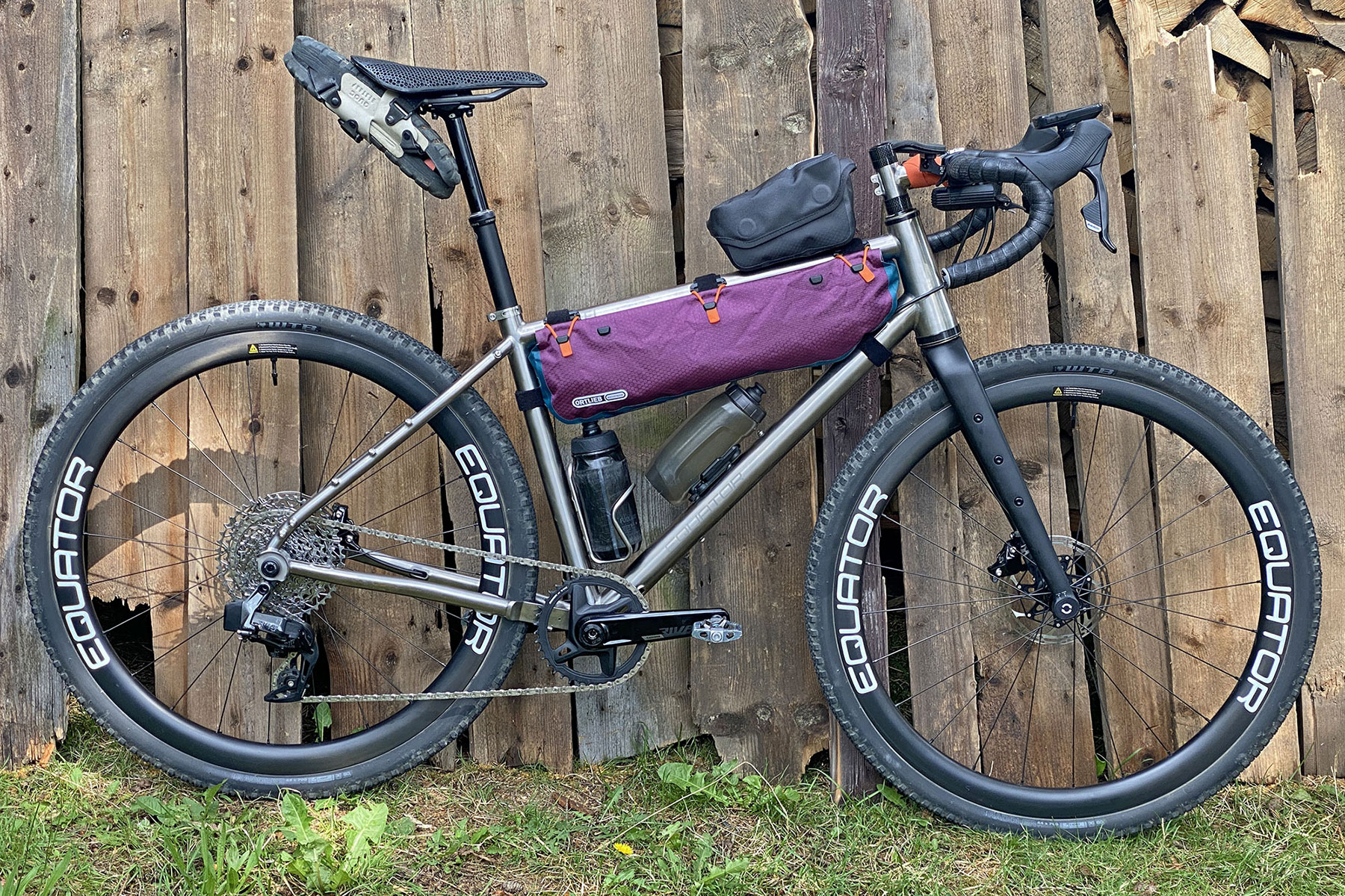 Equator Yasei titanium affordable gravel bike review, fast-packing light bikepacking