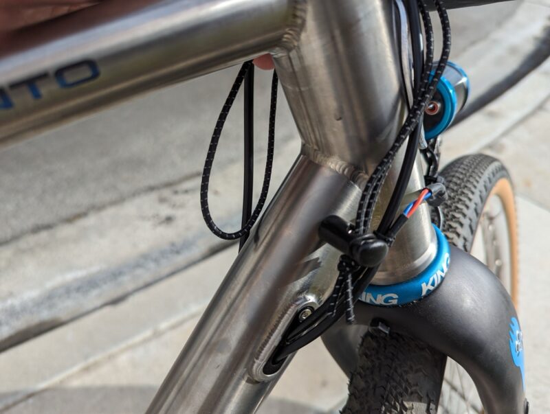 Ornot Large Handlebar Bag review rear tether loose