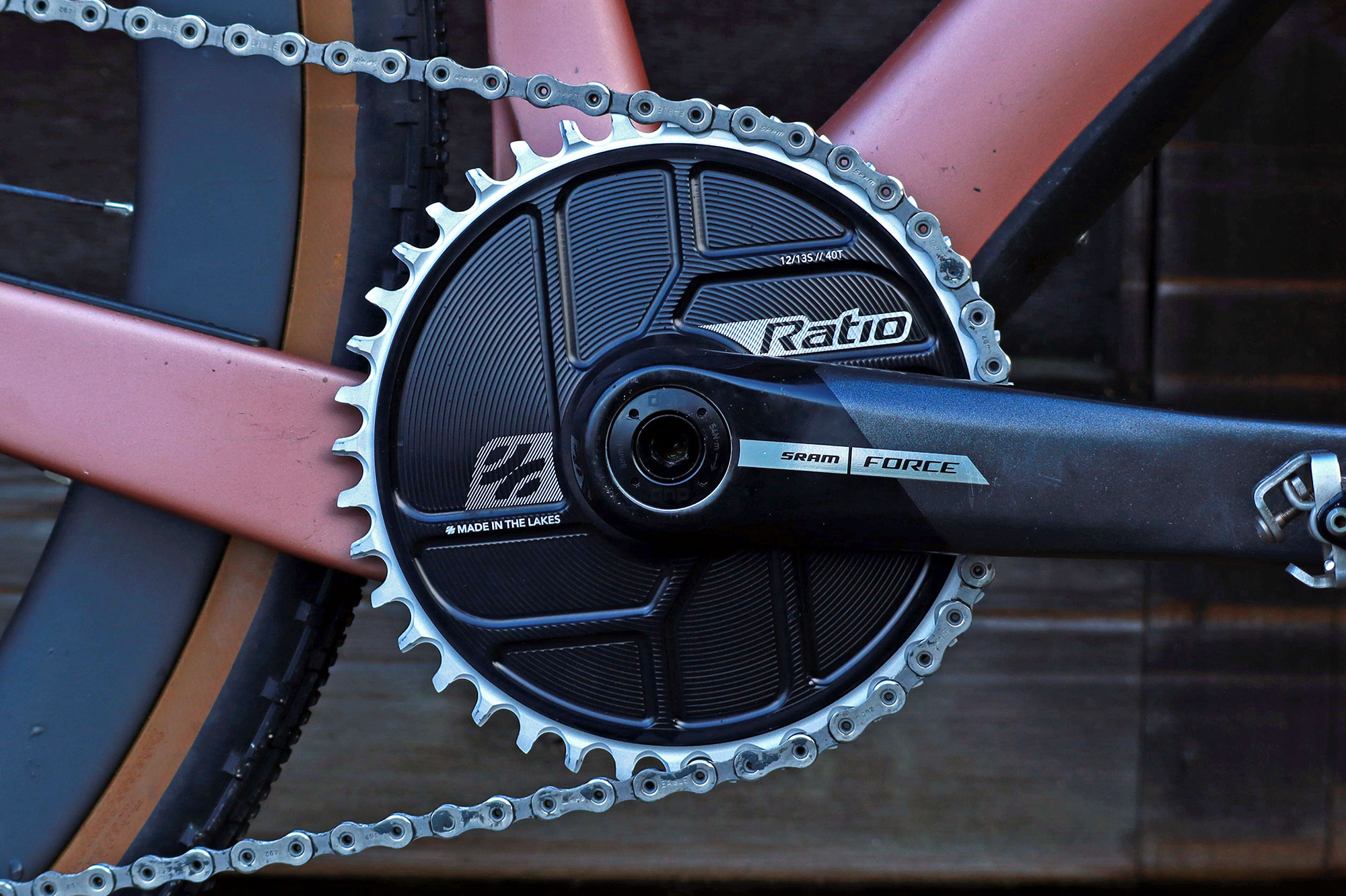 Ratio Direct Mount chainrings, spiderless aero 1x DM rings for 12 and 13-speed