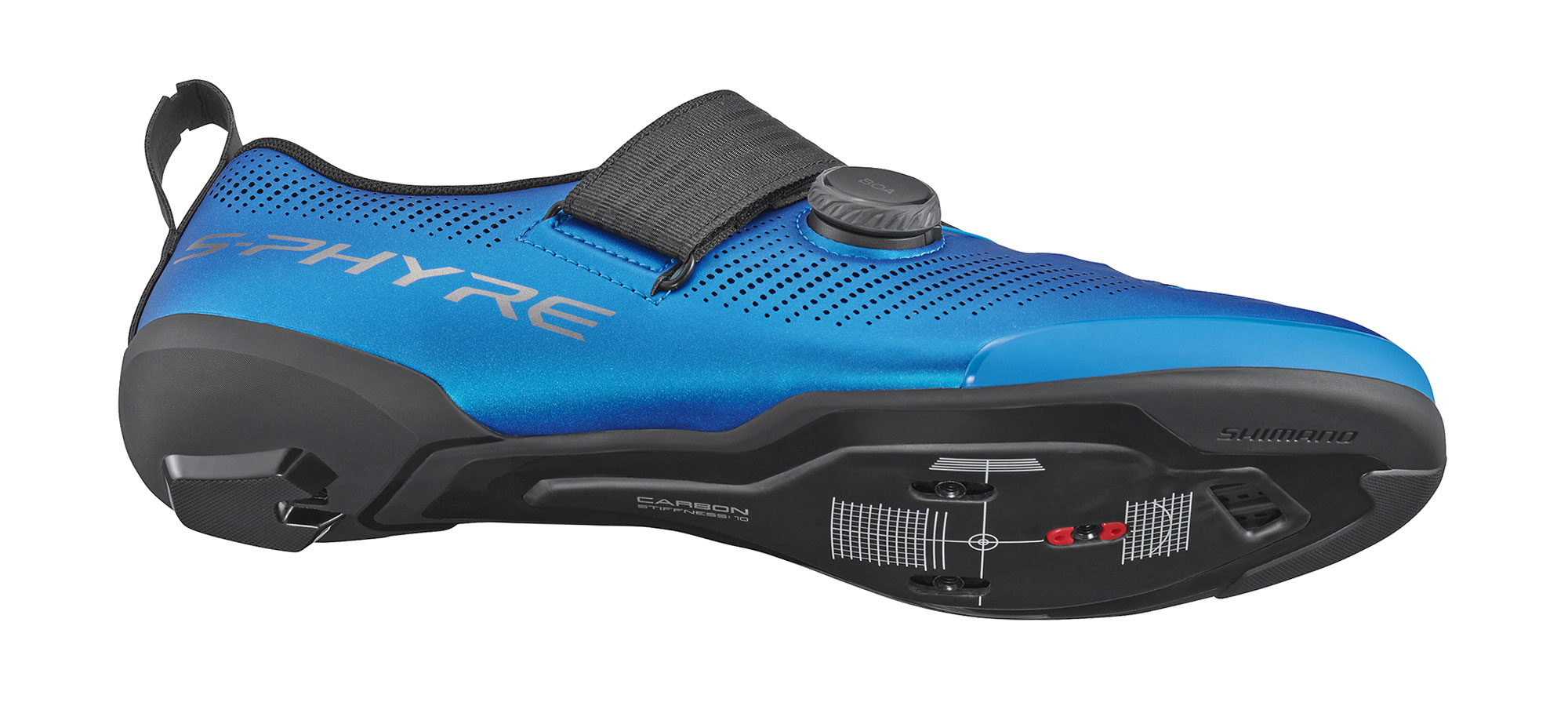 All-new Shimano S-Phyre TR9 triathlon shoes, carbon composite sole