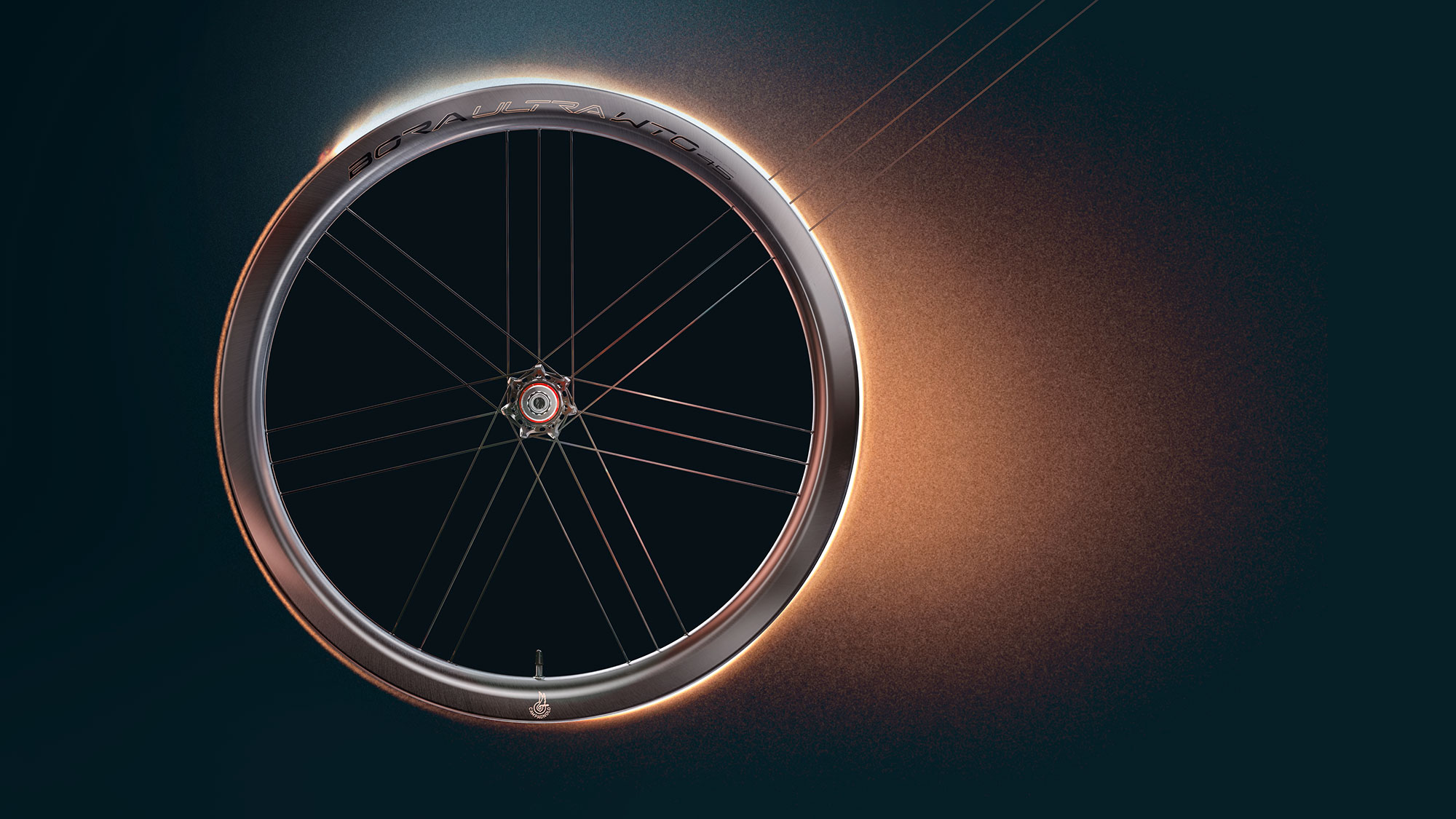 2024 Campagnolo Bora Ultra WTO faster lighter aero carbon road bike wheels, campaign rendering