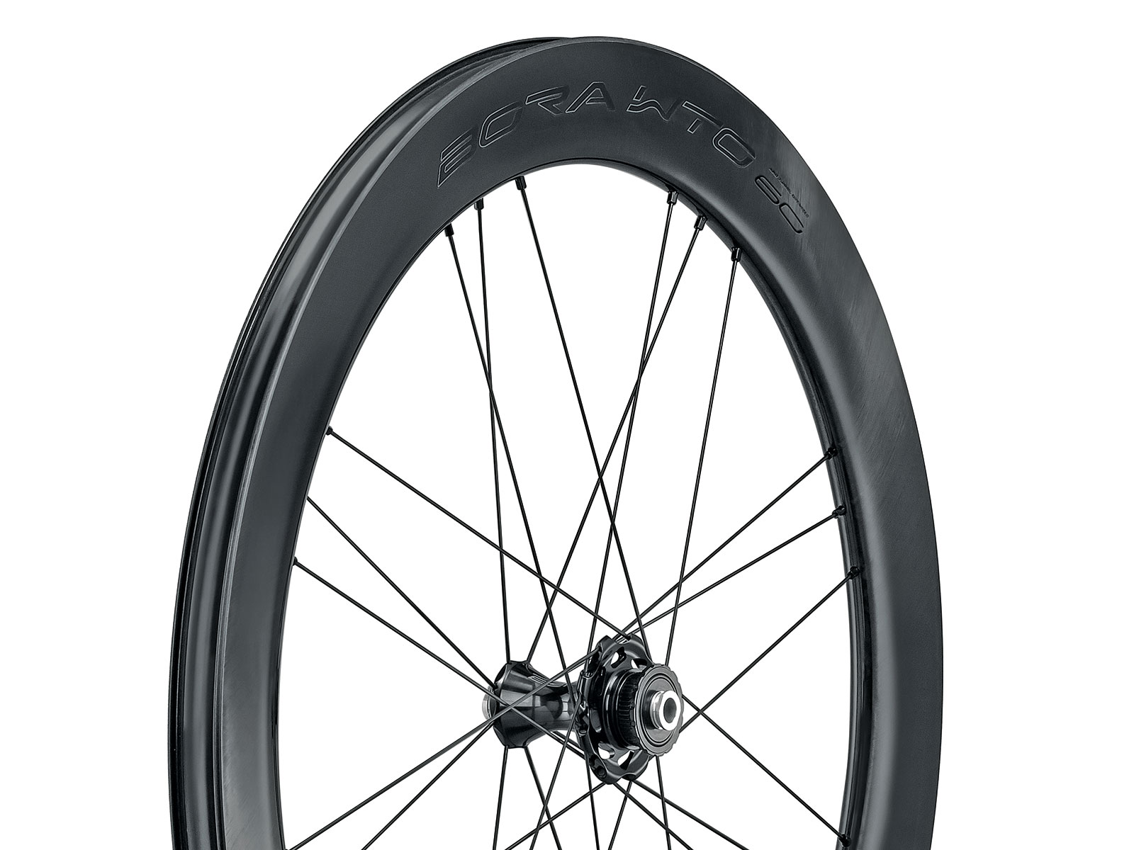 2024 Campagnolo Bora WTO faster lighter aero carbon road bike wheels, angled detail