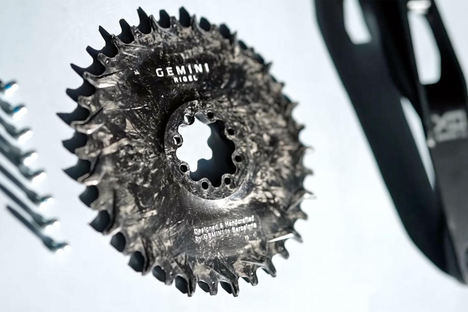 Gemini Rigel ultralight compression molded forged carbon 1x direct mount bike chainrings