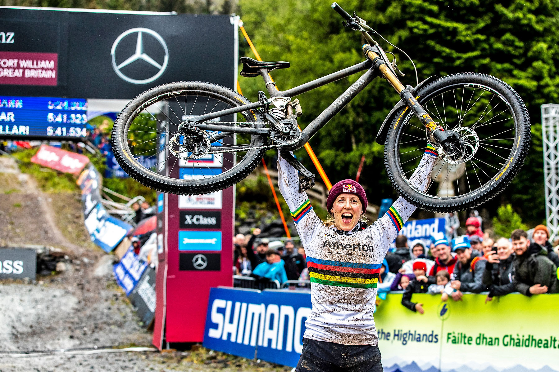 Happy 5th Birthday to Atherton Bikes: Rachel Atherton first World Cup win on family bike Ft. Bill 2019