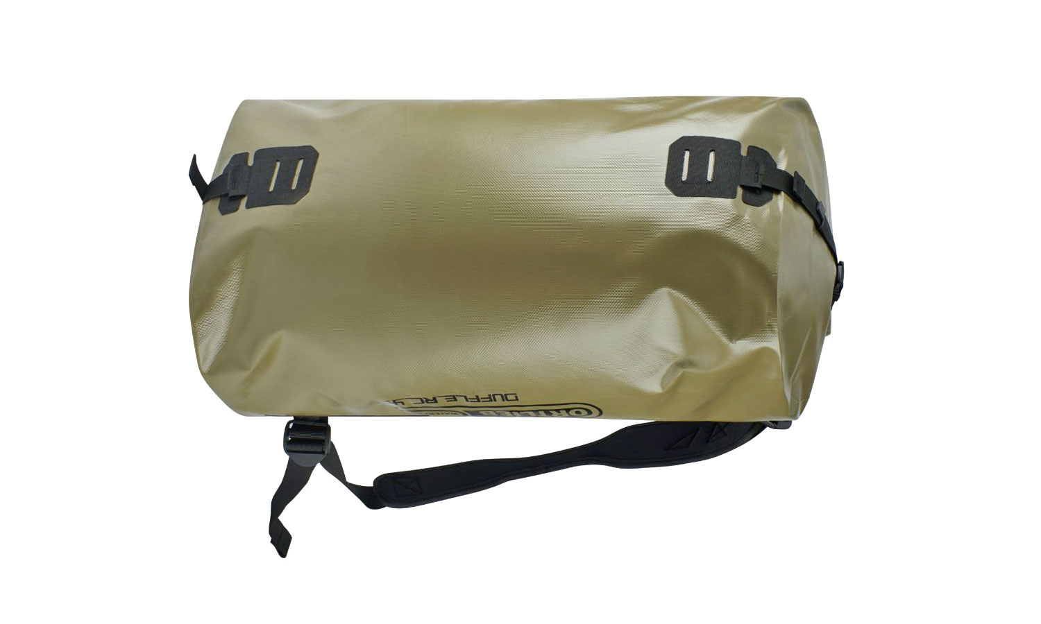 Ortlieb Duffle RC roll-top closure waterproof dufflebag backpack, made-in-Germany, olive backside