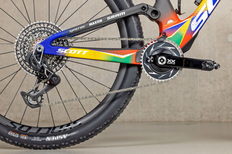 2024 Scott Spark RC x Cape Epic special edition race bike for Nino Schurter & World Bicycle Relief fundraiser,SRAM XX SL AXS Transmission
