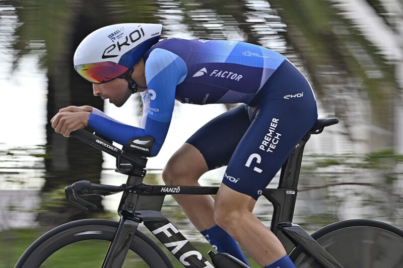 Ekoi, aero TT helmets spark UCI rules review at 2024 Tirreno Adriatico, photo by Tirreno Adriatico on X