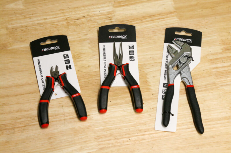 Feedback Sports Gets a Grip on New Mini Needle Nose Pliers, Diagonal Cutters & Adjustable Wrench!