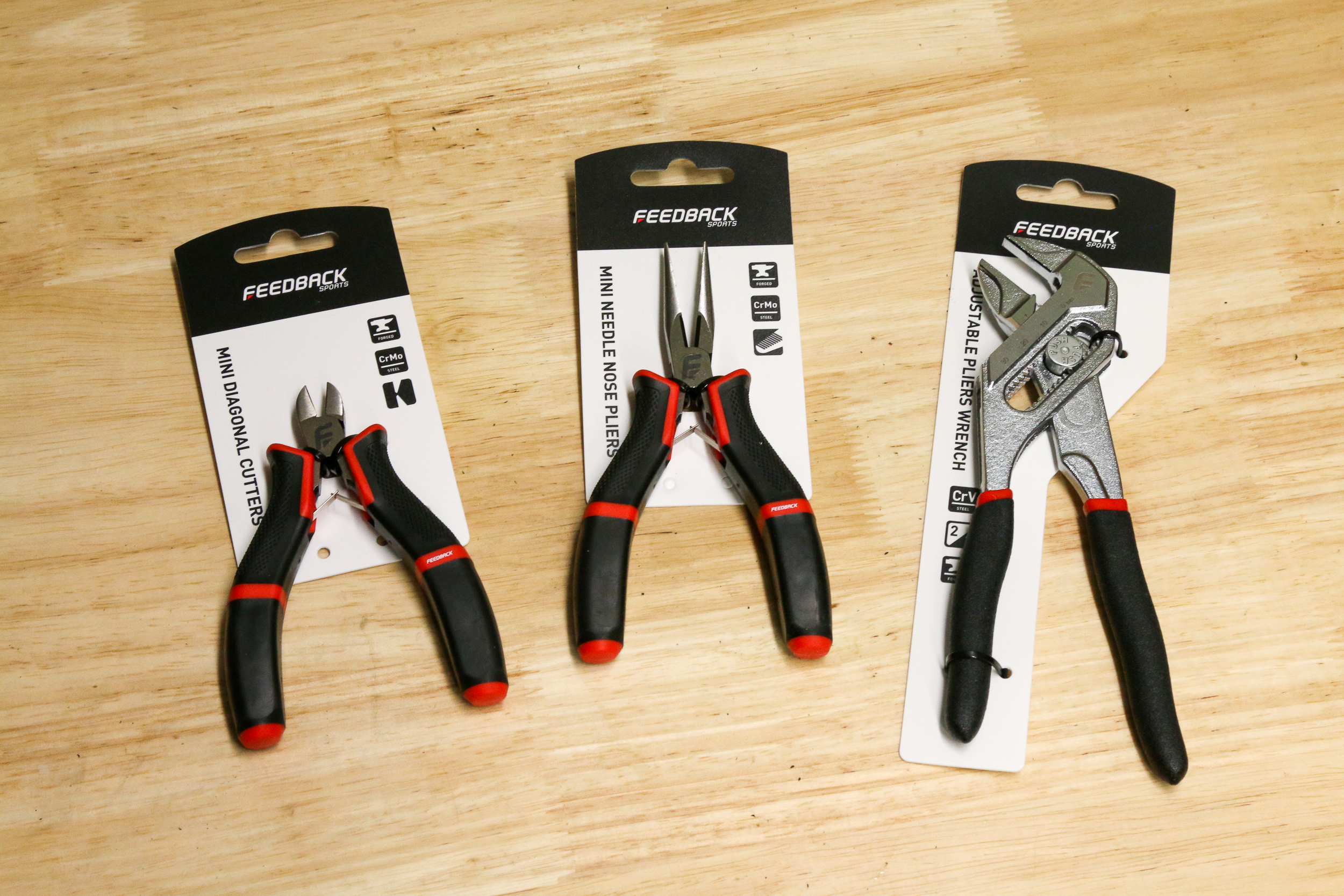 Feedback Sports Gets a Grip on New Mini Needle Nose Pliers, Diagonal  Cutters & Adjustable Wrench! - Bikerumor