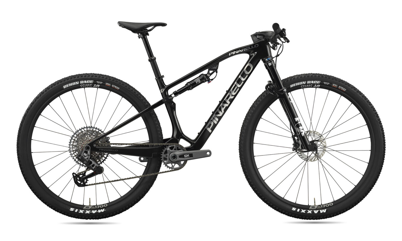 2024 Pinarello XC full-suspension cross-country mountain bike, black complete