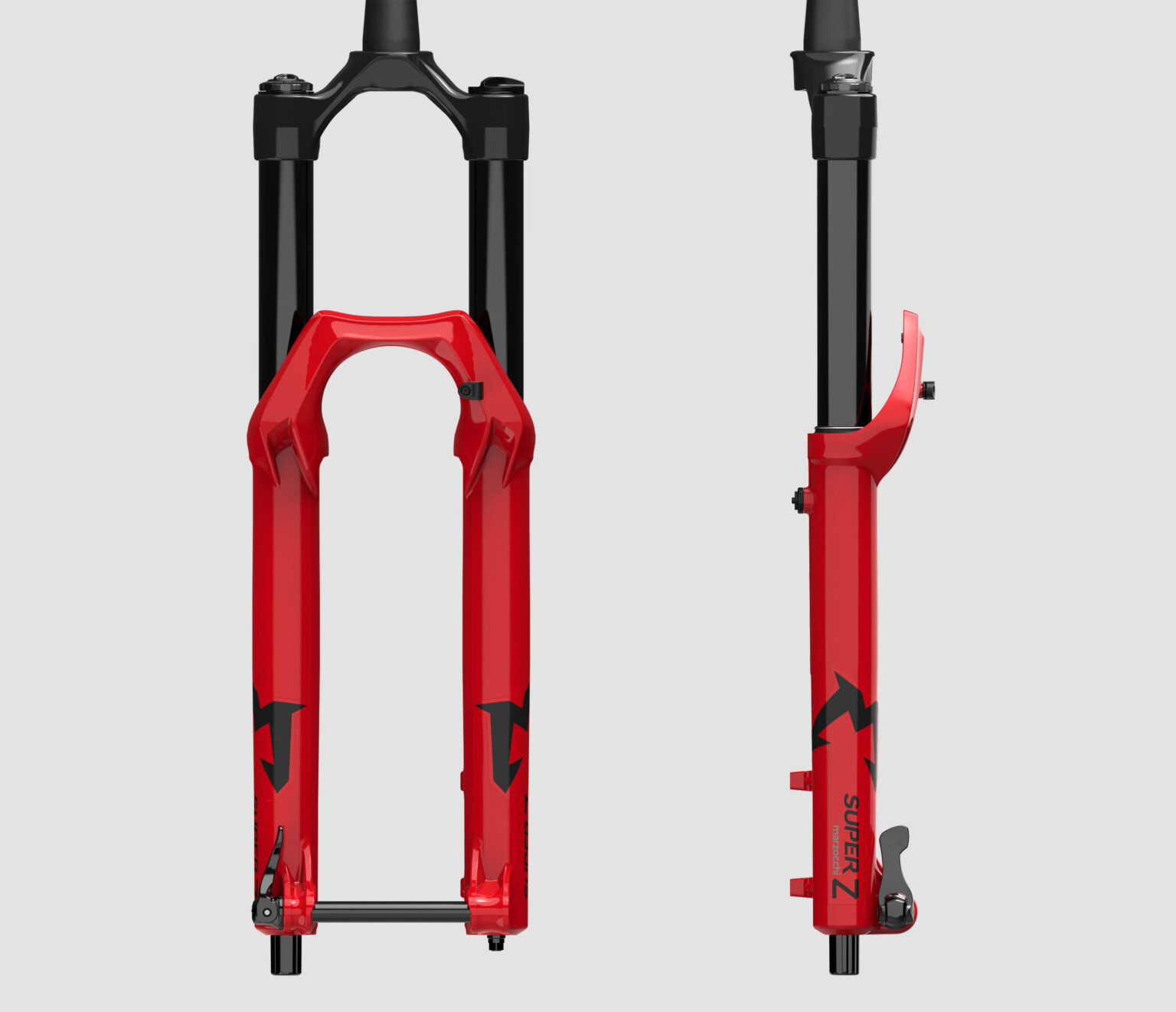 new marzocchi super z fork shown from various angles