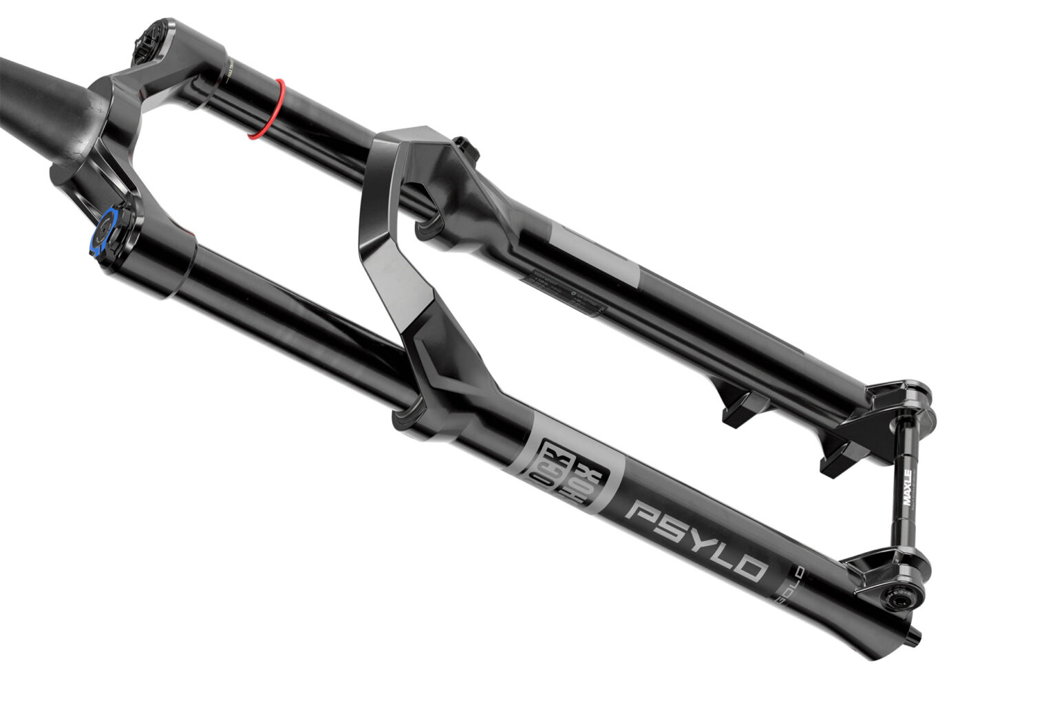 All-new 2025 RockShox Psylo Gold RC 130-160mm all-mountain trail bike suspension fork, angled
