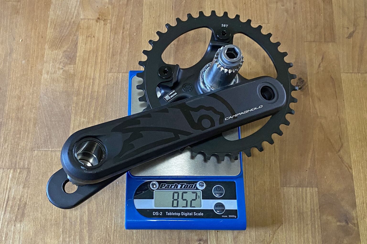 Campagnolo Ekar GT actual weights, affordable Campy gravel group, crankset