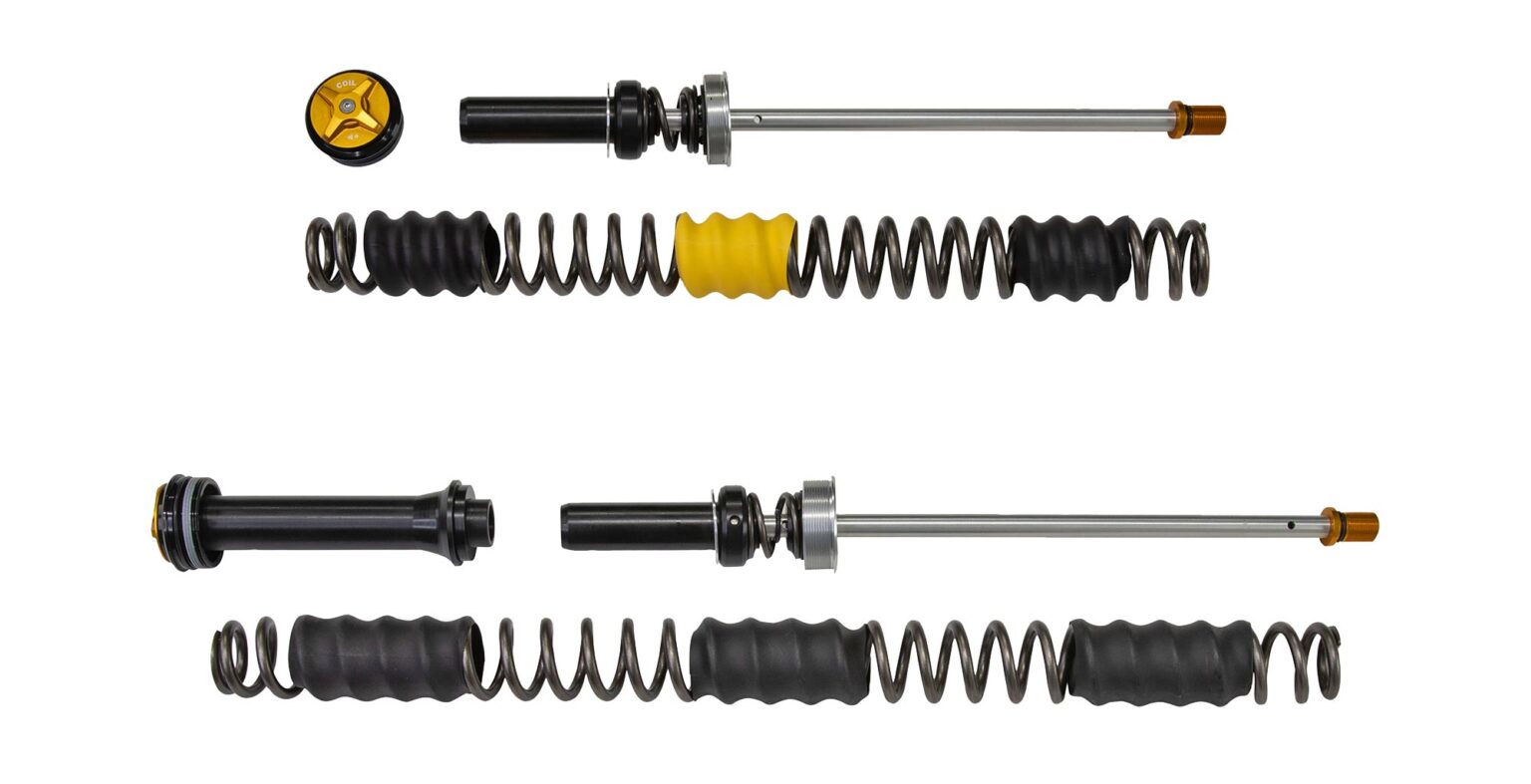 Öhlins RXF38 enduro & DH38 downhill fork coil kits, and coil forks