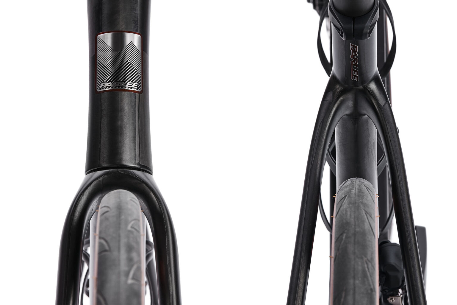 closeup details of parley ouray all-road bike