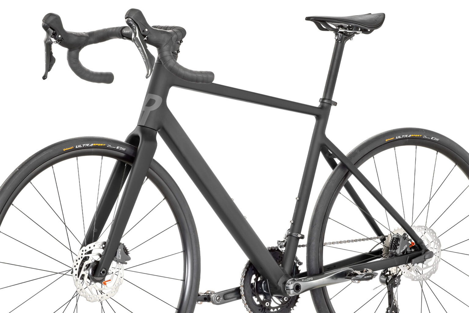 Rose Blend affordable all-in-one aluminum alloy road AND gravel bike, non-driveside frame detail