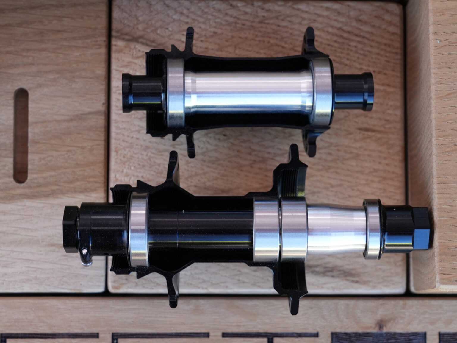 closeup details of prototype gravel hubs from project 321