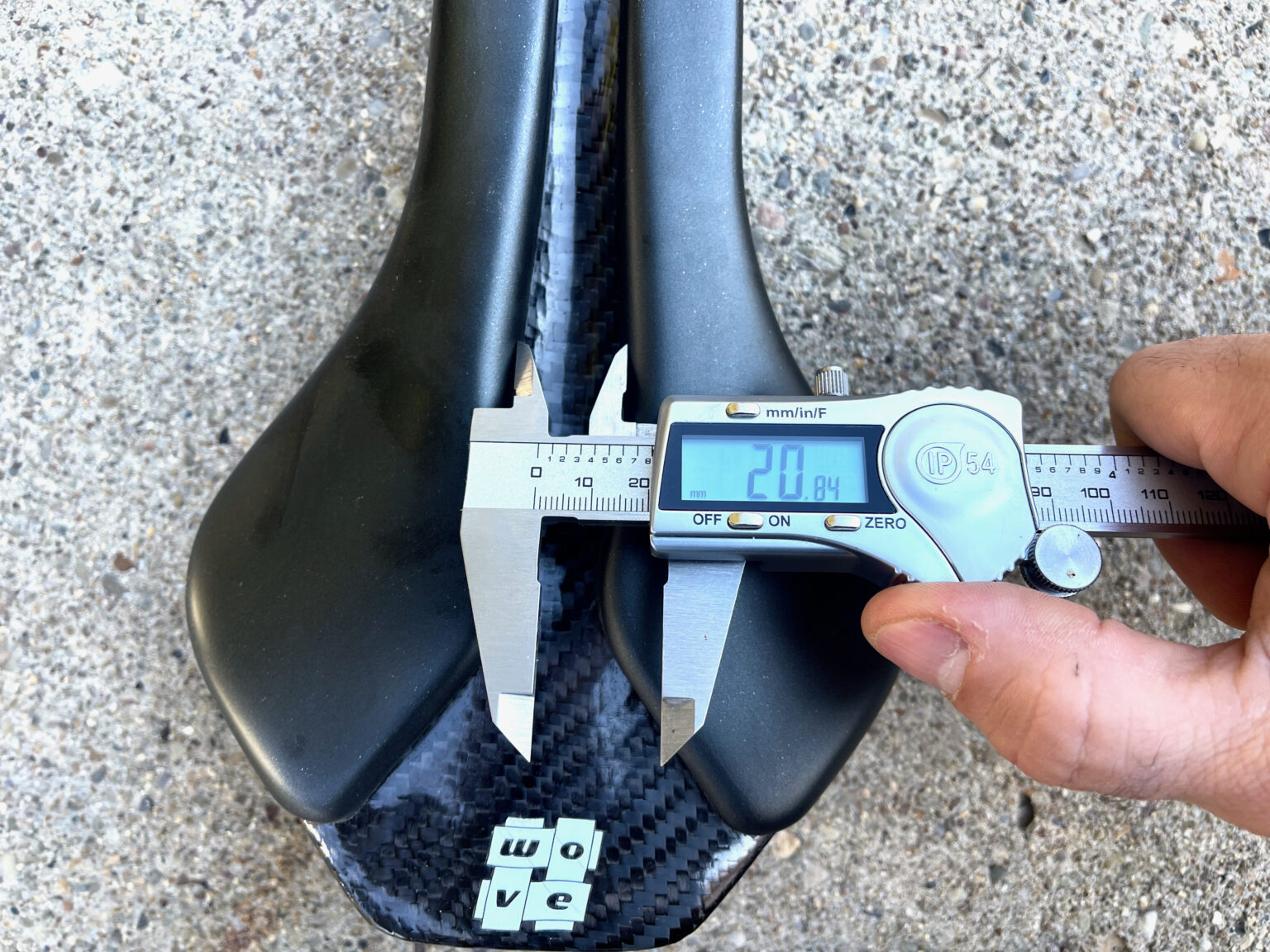 WOVE Mags Saddle Review detail number measurements back channel