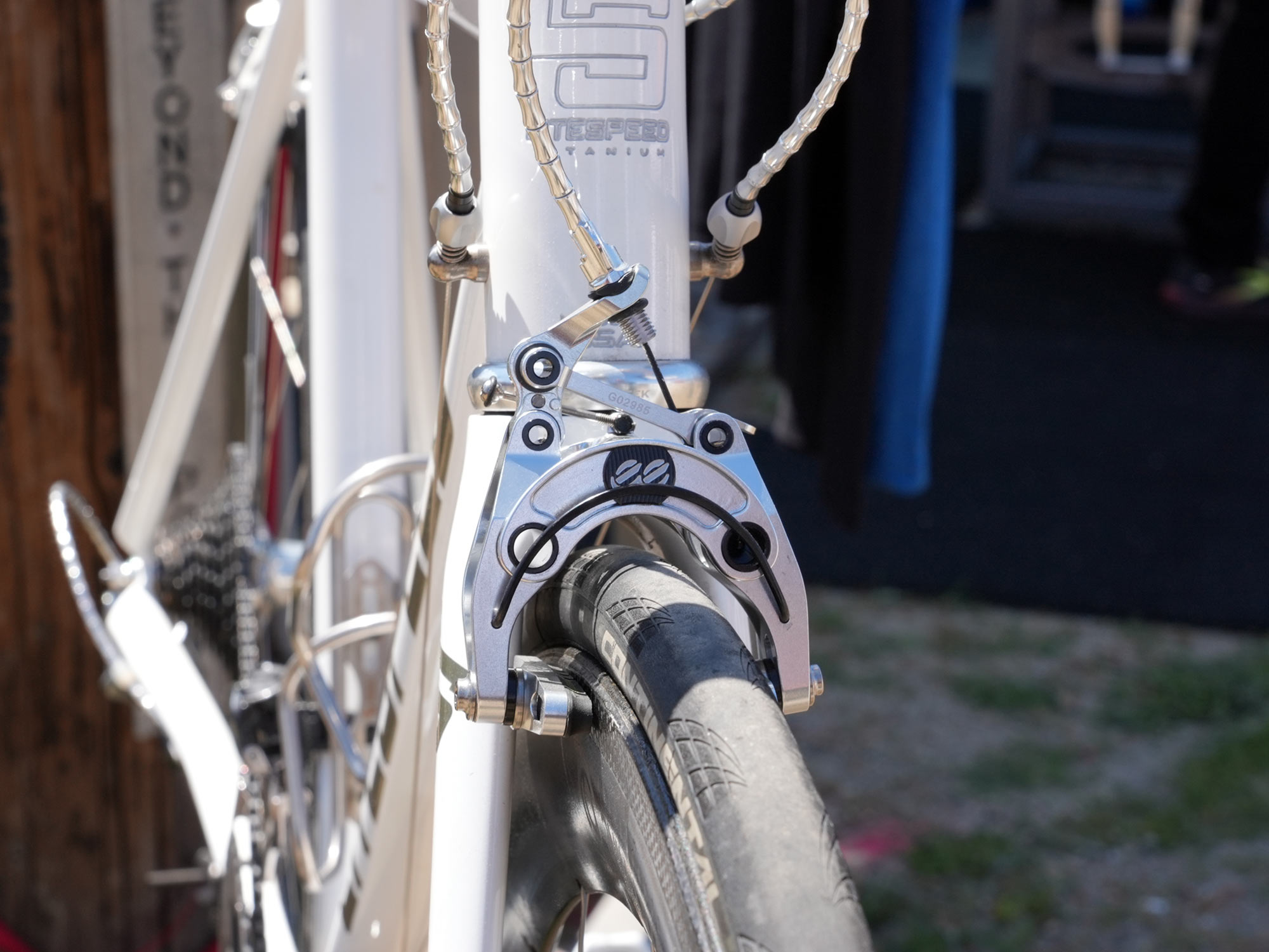 Cane Creek Shows Silver Brakes, Black Cranks & Colored Spacers