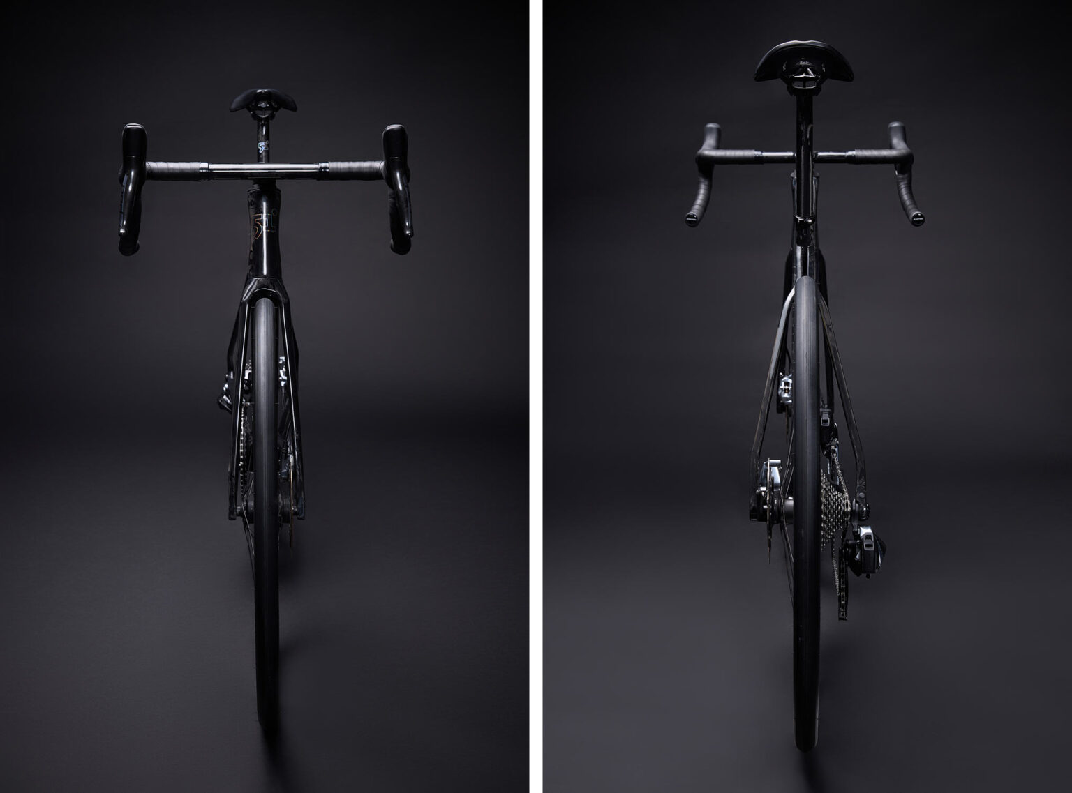 fiftyone sika road bike shown from front and rear