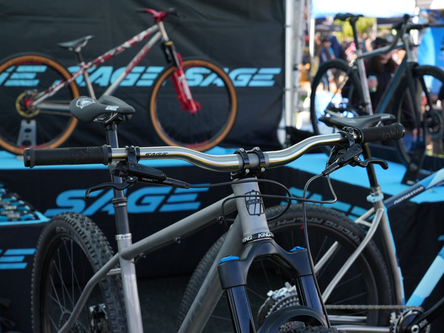 sage titanium riser handlebar for mountain bikes