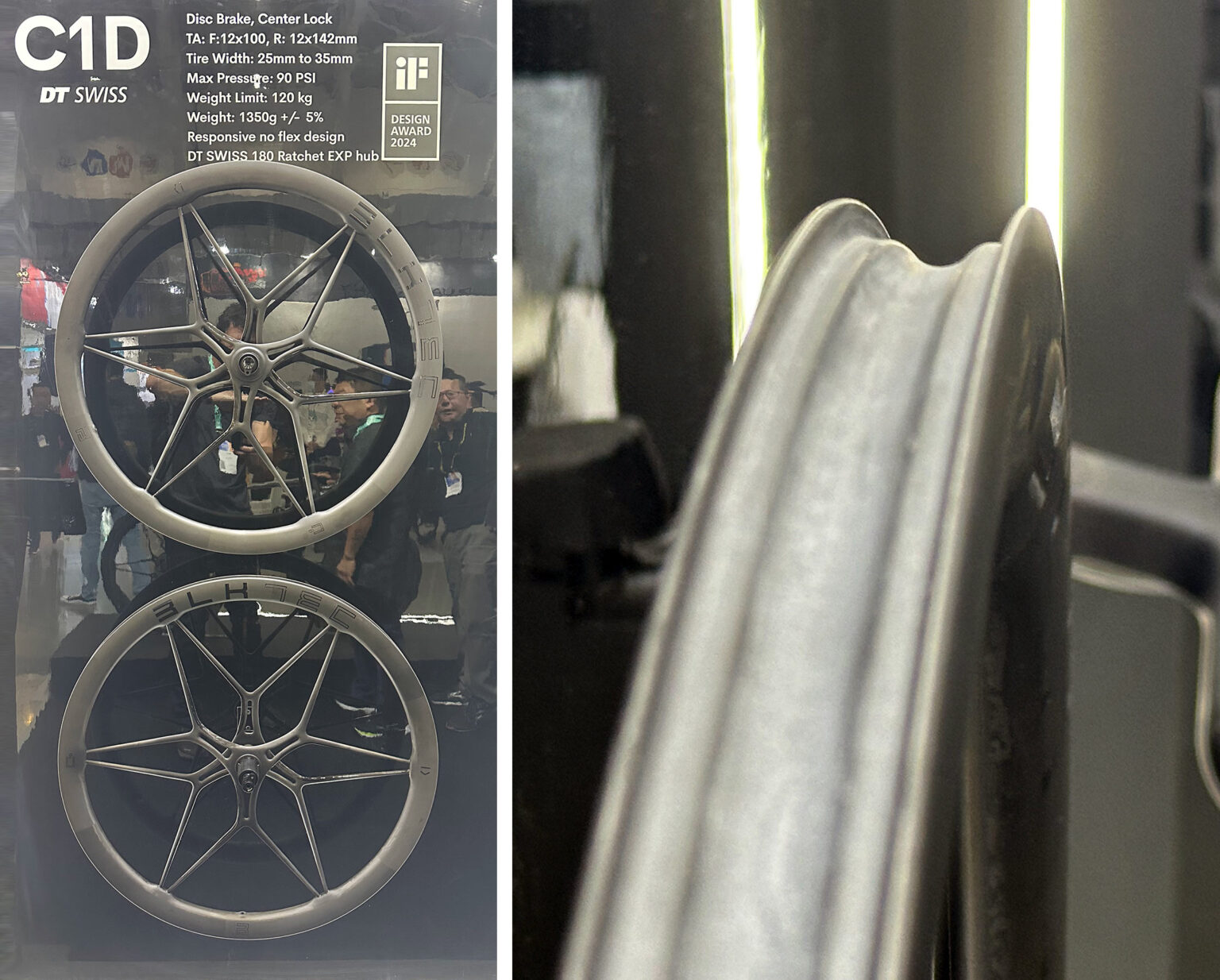 BLKTEC C1D one-piece carbon fiber road bike wheels