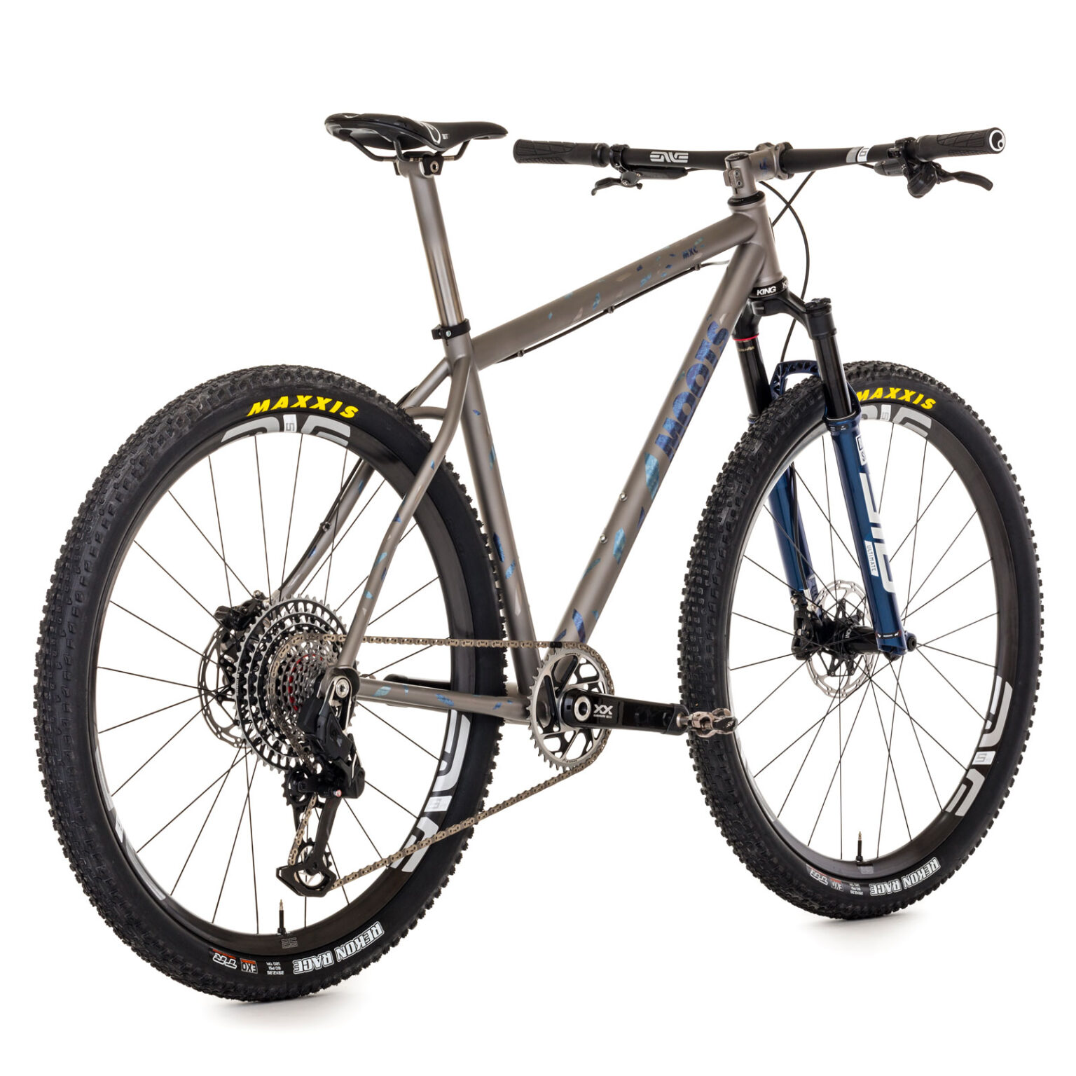 2024 Moots MXC lightweight cross-country hardtail, angled rear end