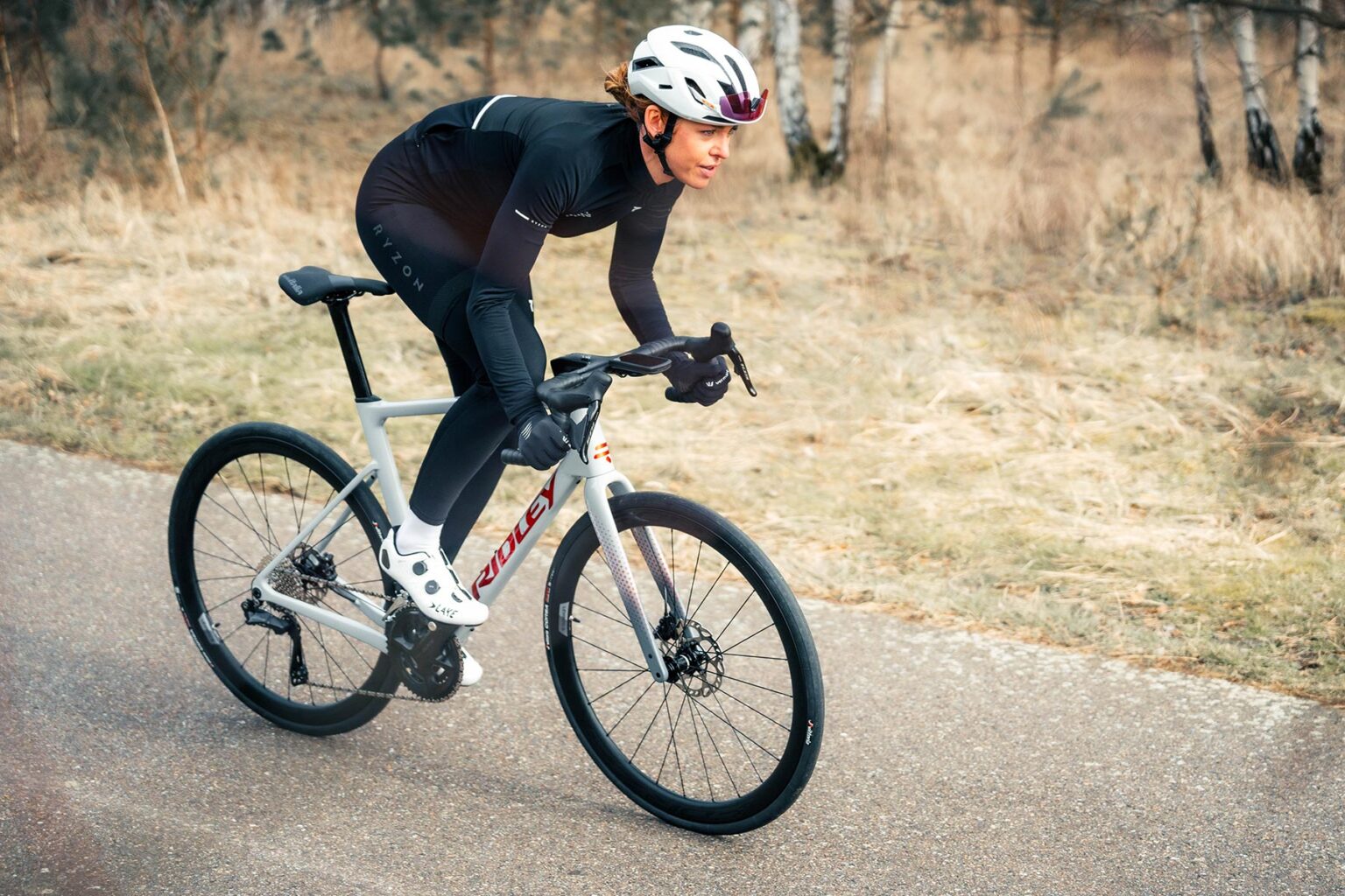 2024 Ridley Grifn RS carbon gravel and all-roads race bike, riding road