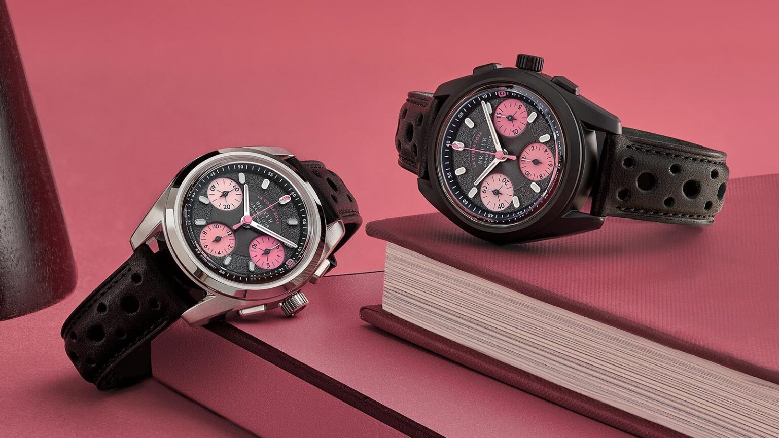 Bravur La Corsa Rosa IV luxury handmade mechanical chronograph watch celebrates Giro d'Italia, pretty in pink