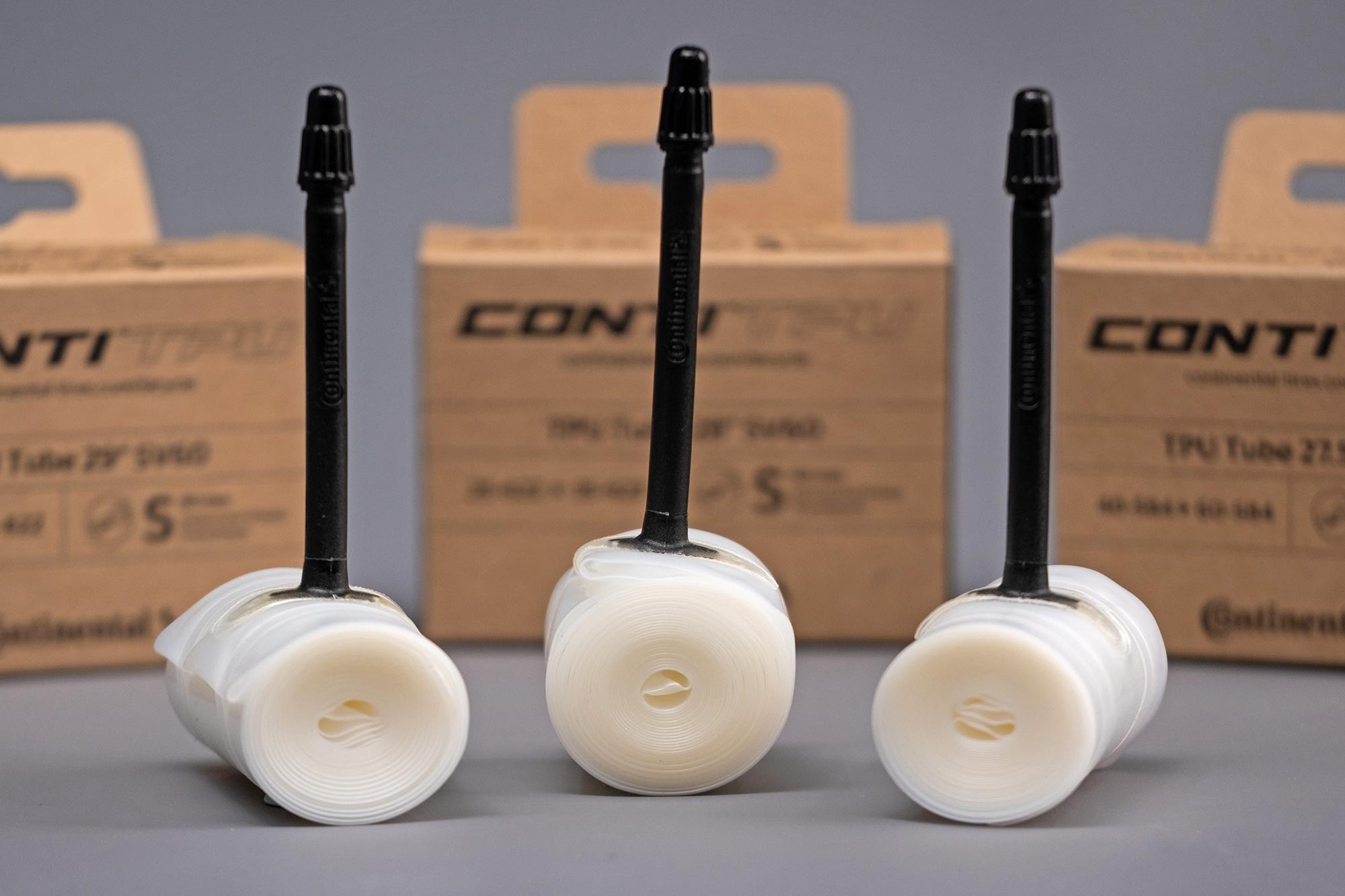 Continental ContiTPU lightweight 7-layer TPU inner tubes, in road, gravel & MTB sizes