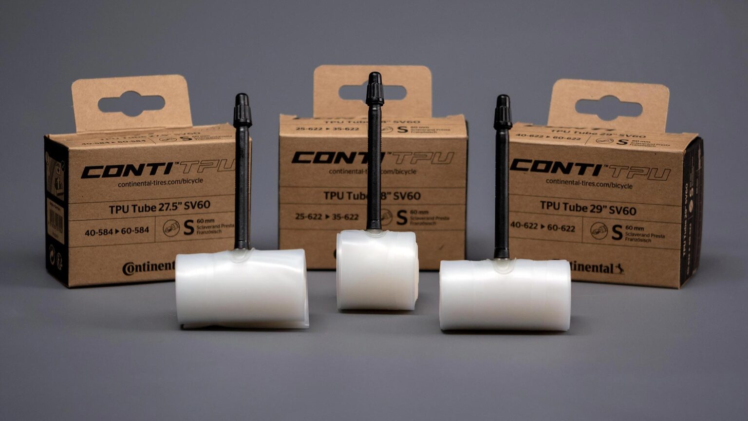 Continental ContiTPU lightweight 7-layer TPU inner tubes