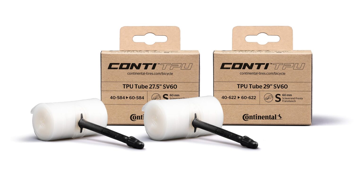 Continental ContiTPU lightweight 7-layer TPU inner tubes, mountain bike sizes