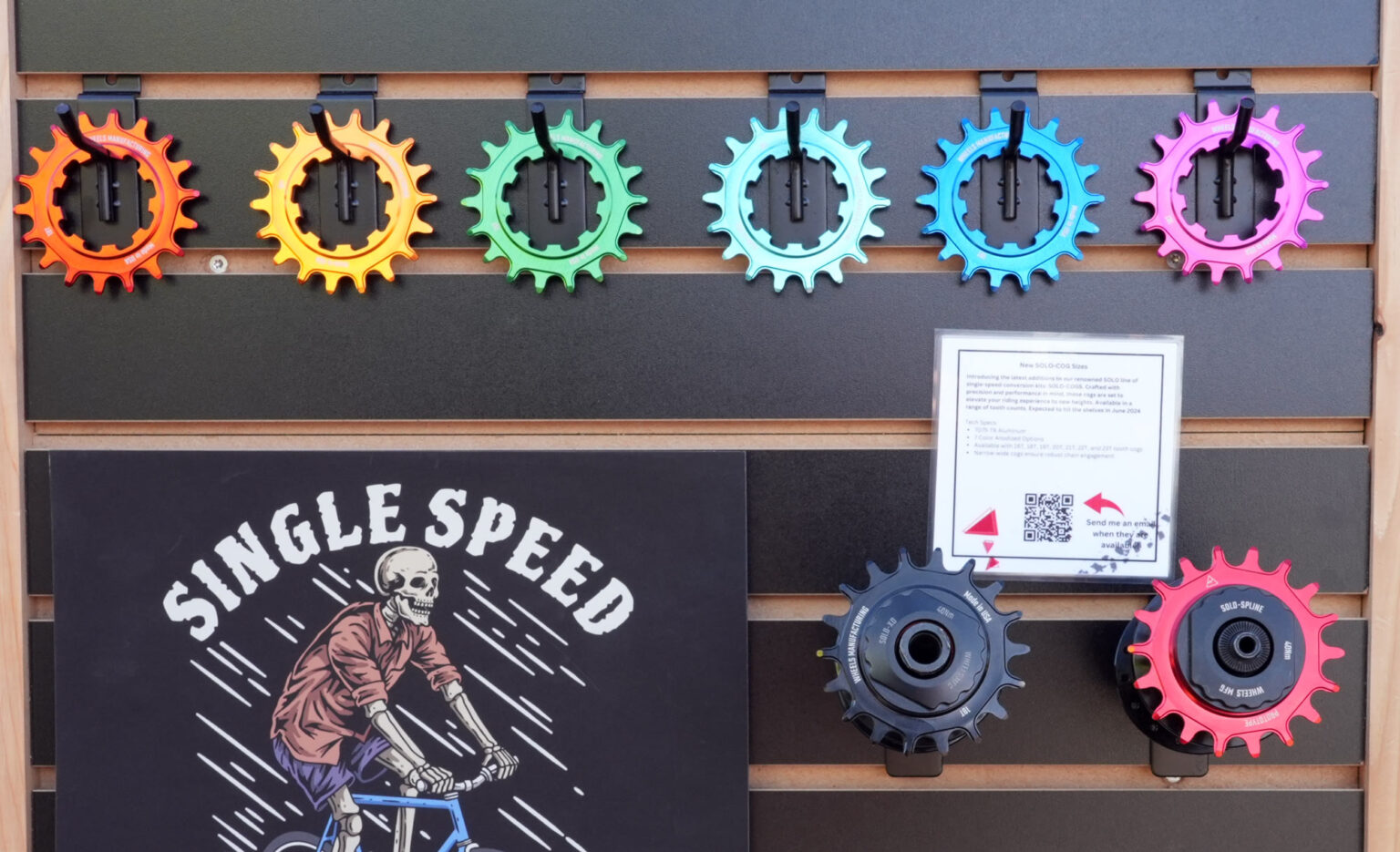 wheels mfg singlespeed cogs show in anodized colors