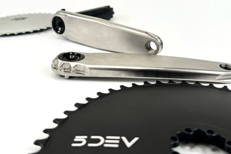 Lighten Your Rotation with New Hollow Titanium Road, Gravel, and XC Cranks from 5DEV