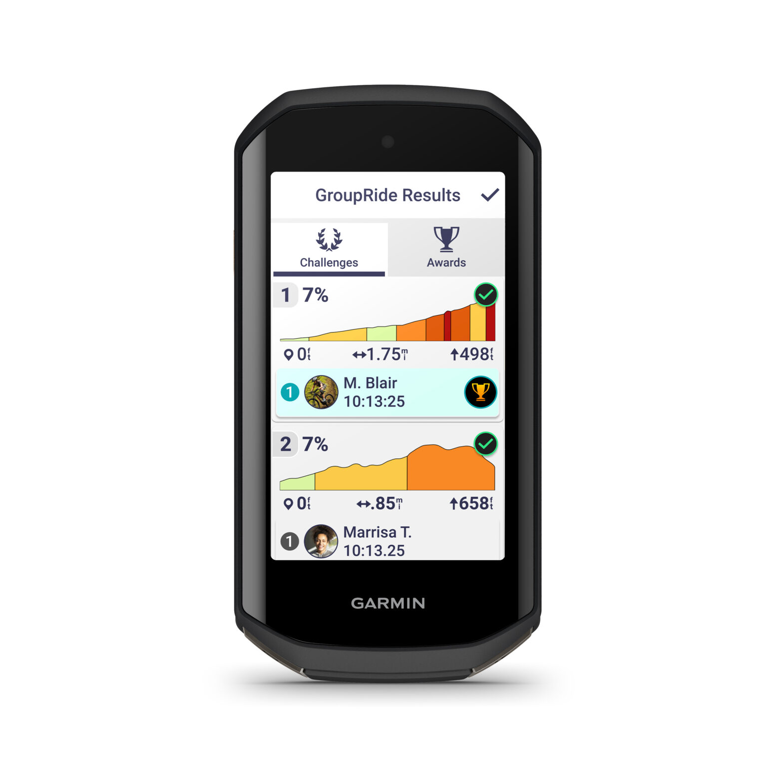 Garmin Edge 1050 cycling computer results