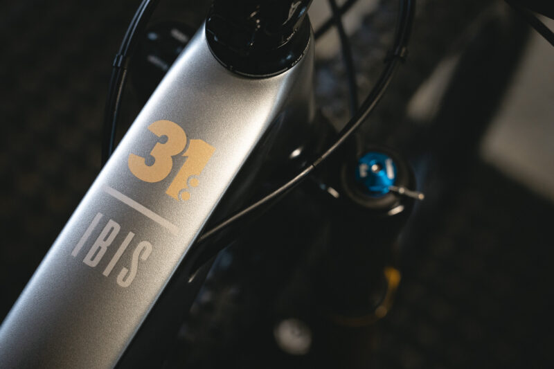 Limited Edition Team 31 Ibis Exie USA Lands with Lightweight Mercury Silver Finish