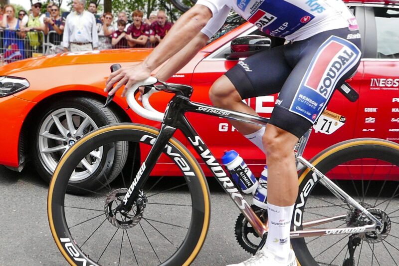 Remco Evenepoel Goes from Chrome S-Works Tarmac SL8 to White to Match His Tour Jersey