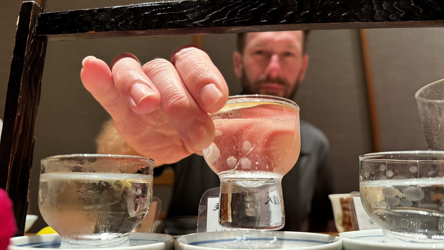 sake tasting.