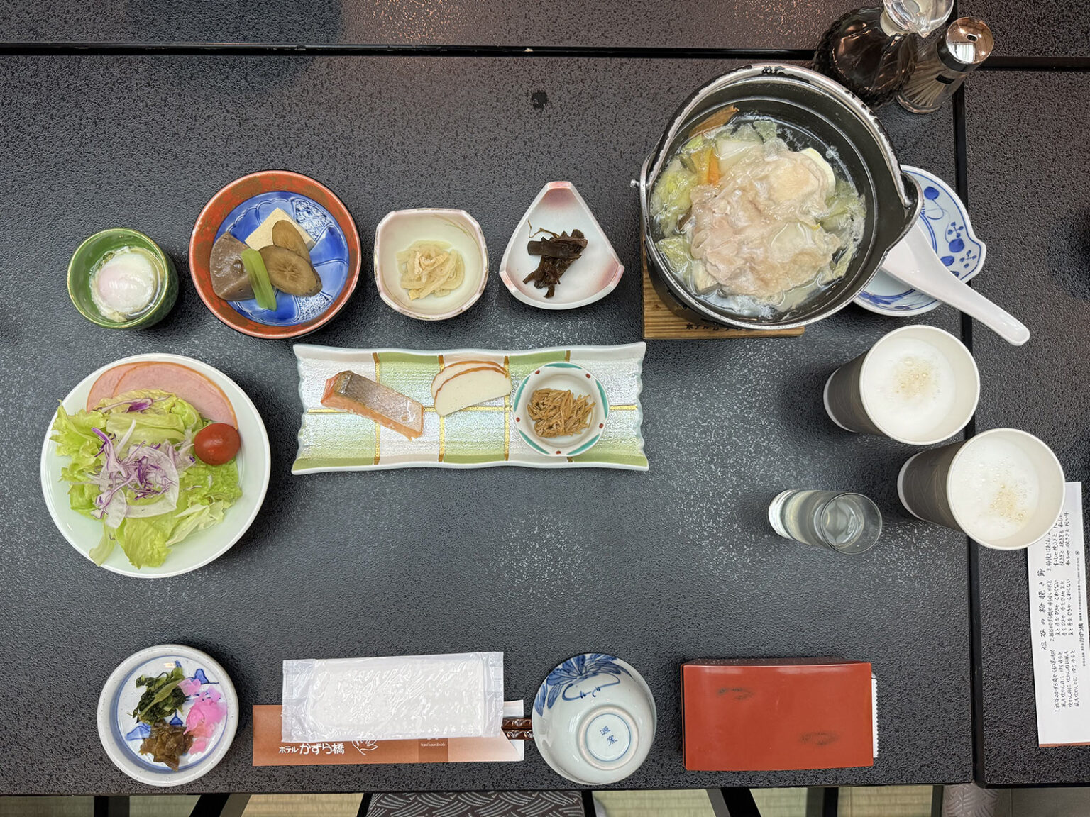 traditional japanese meal.