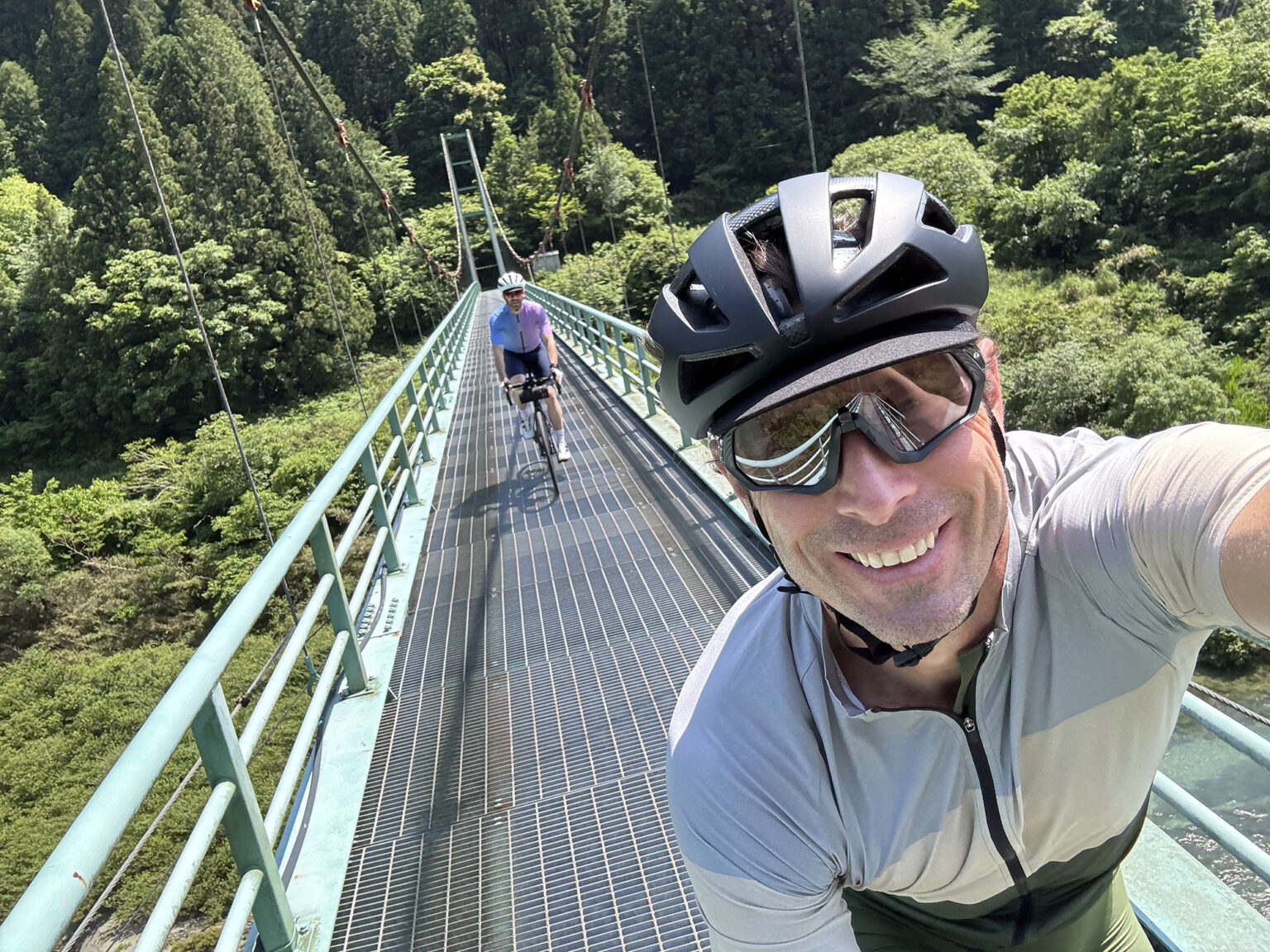 various cycling action shots in shikoku island in japan.