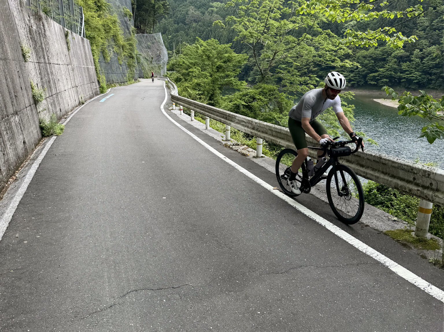 various cycling action shots in shikoku island in japan.