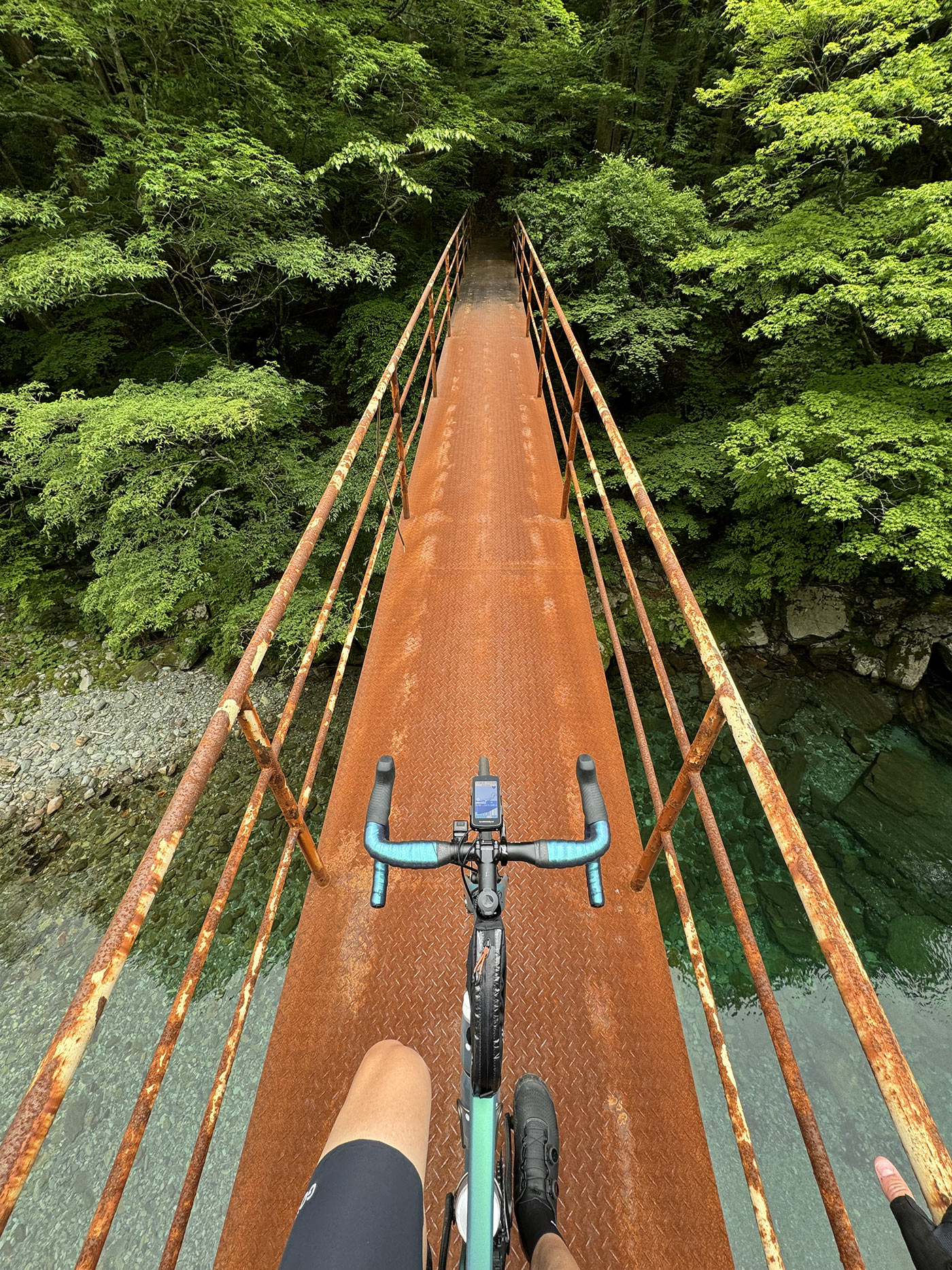 various cycling action shots in shikoku island in japan.