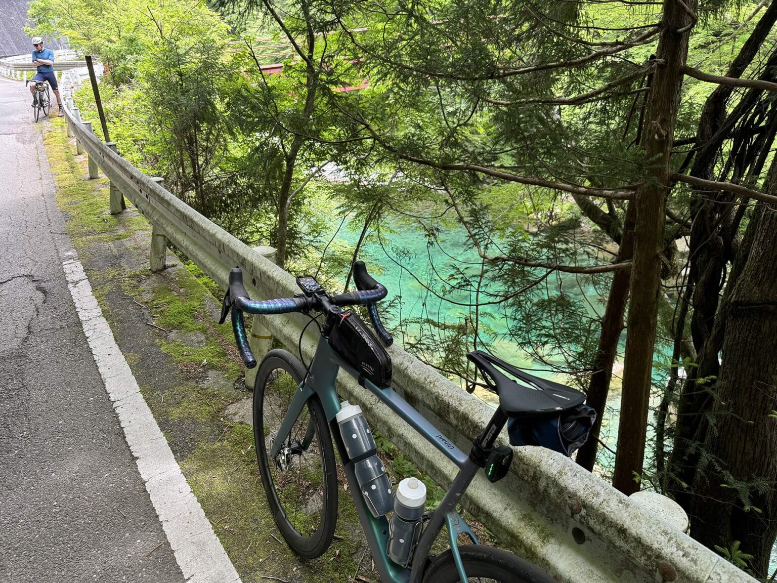 various cycling action shots in shikoku island in japan.