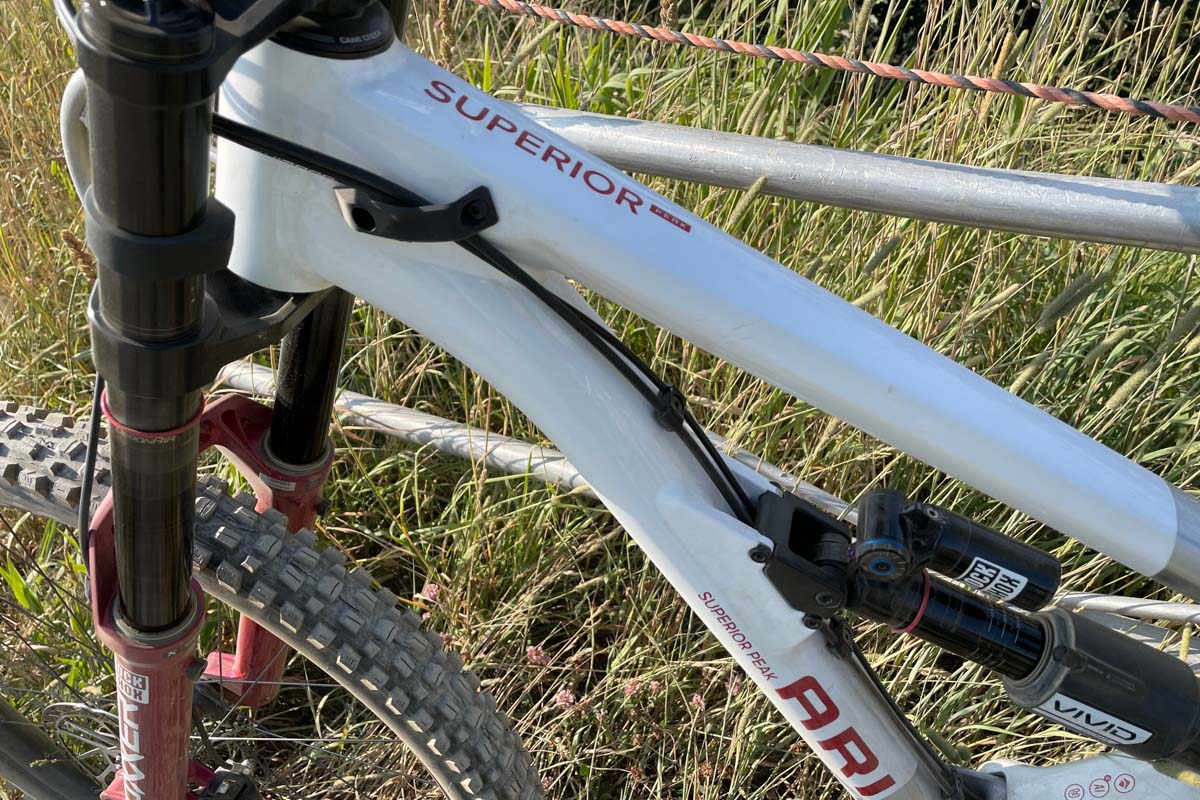 Ari Superior Peak DH-Bike, external cable routing